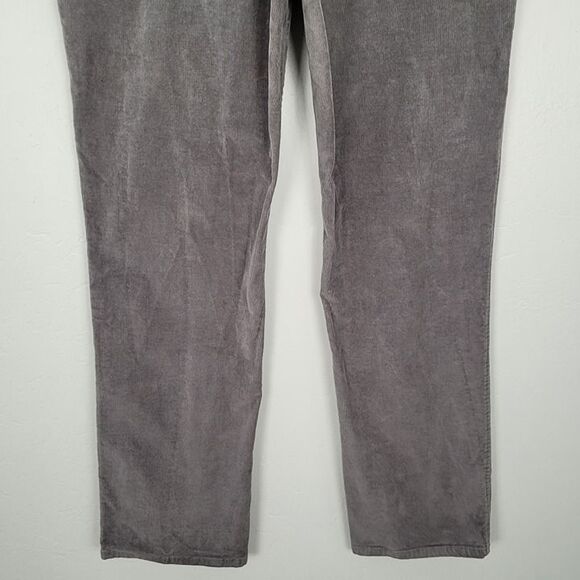L.L. Bean Size 38x34 Corduroy Pants Natural Fit Stretch Straight Leg Gray - Picture 6 of 10